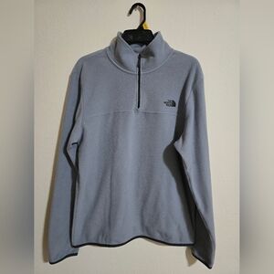 The North Face Men's Zip-Up Gray Sweater Size M Good Conditions